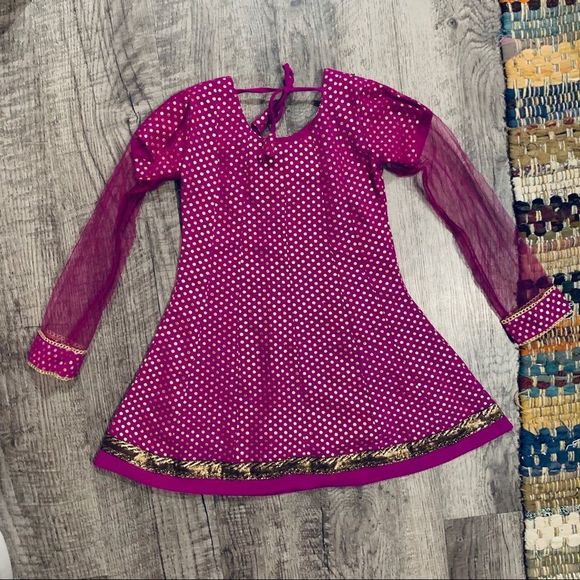 PRINCESS India Dress Up Lined Dress Rhinestones Lace 4T - Picture 9 of 15